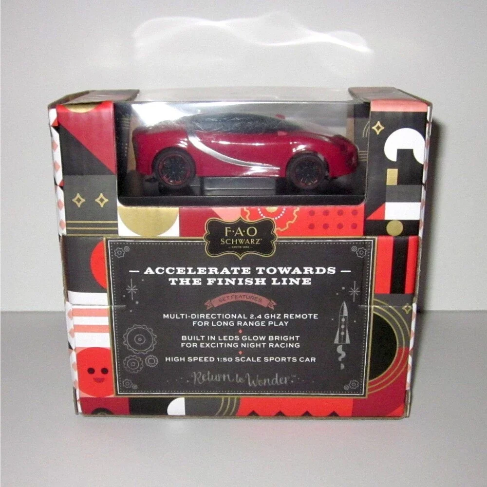 FAO Schwarz Sports Italia Car remote control car with lights NEW toy